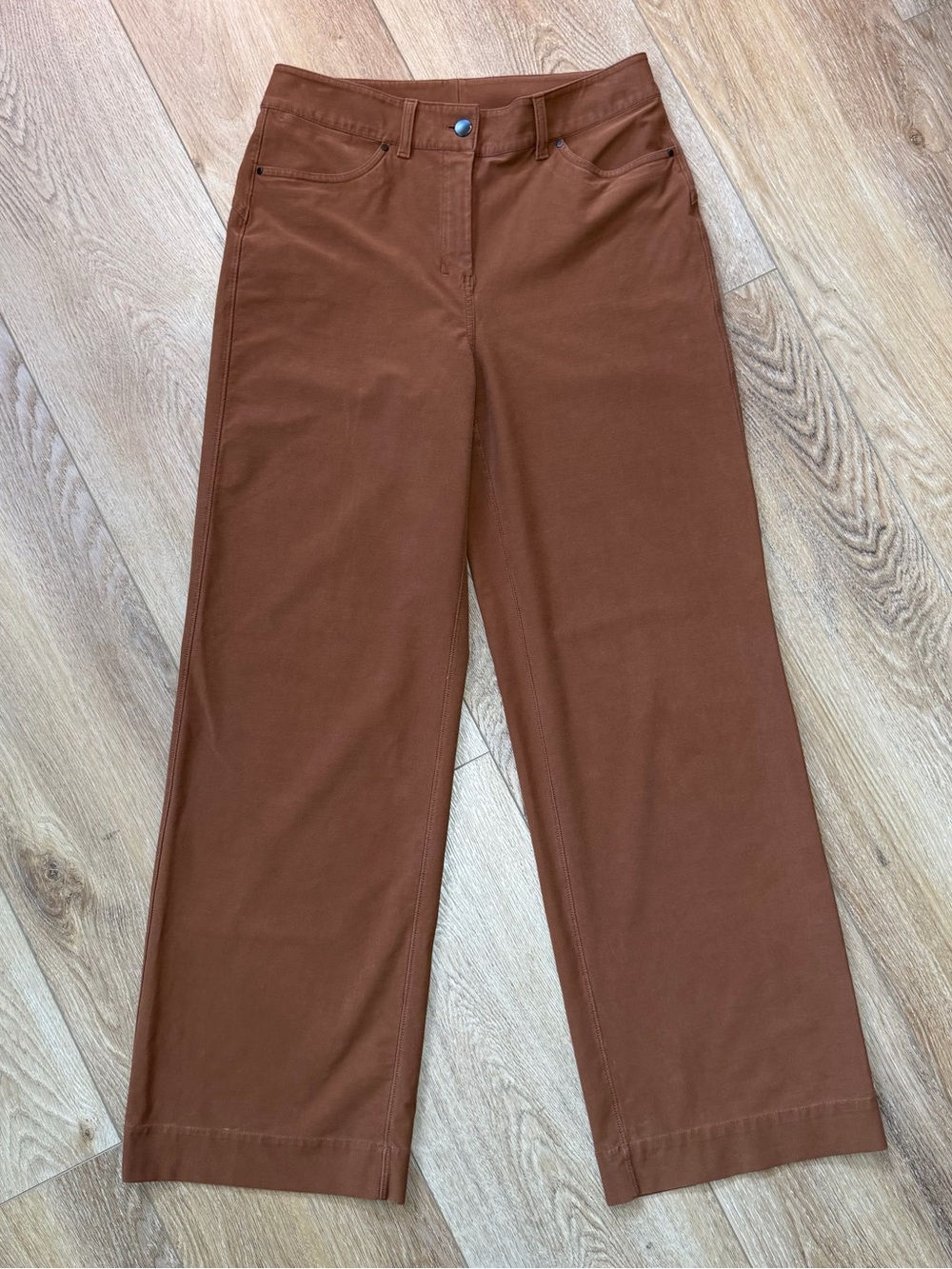 Lululemon City Sleek 5 Pocket High Rise Wide Leg Pants Light Utilitech Womens 28